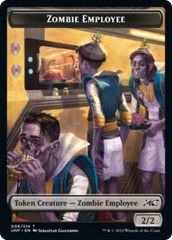 Zombie Employee // Treasure (013) Double-sided Token [Unfinity Tokens] | Rook's Games and More