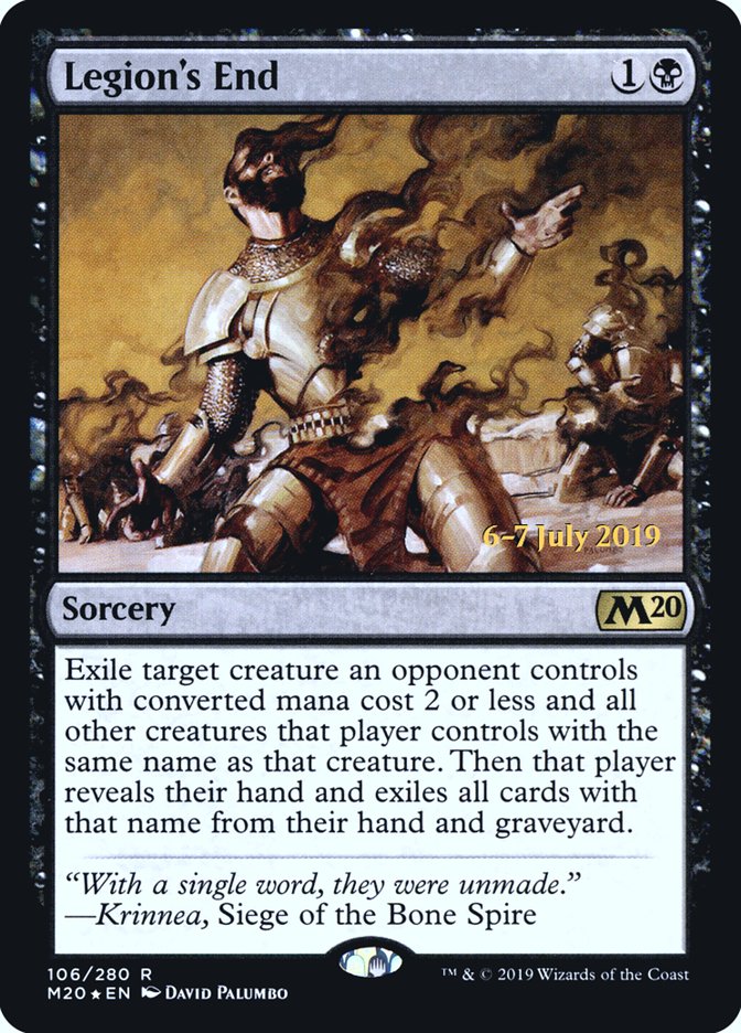 Legion's End  [Core Set 2020 Prerelease Promos] | Rook's Games and More