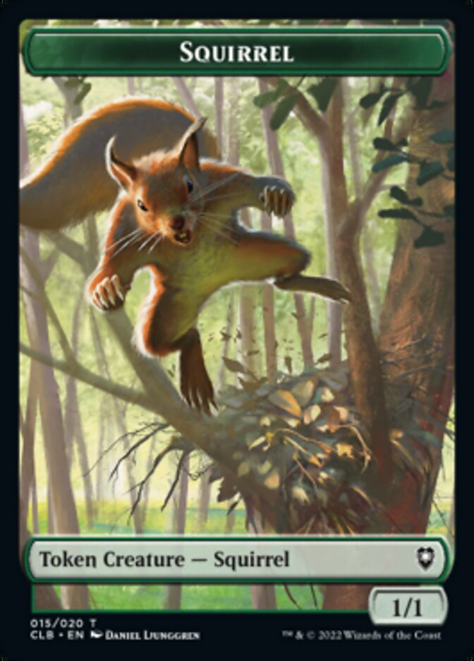 Squirrel Token [Commander Legends: Battle for Baldur's Gate Tokens] | Rook's Games and More