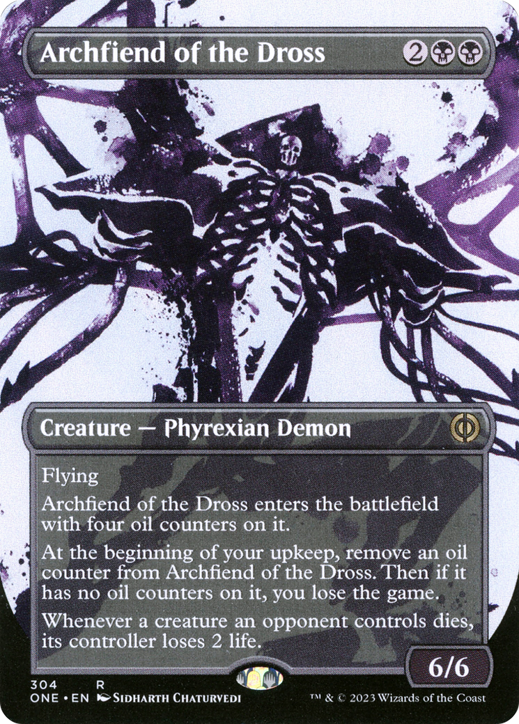 Archfiend of the Dross (Borderless Ichor) [Phyrexia: All Will Be One] | Rook's Games and More