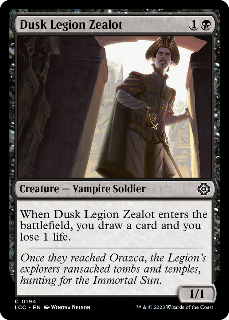 Dusk Legion Zealot [The Lost Caverns of Ixalan Commander] | Rook's Games and More