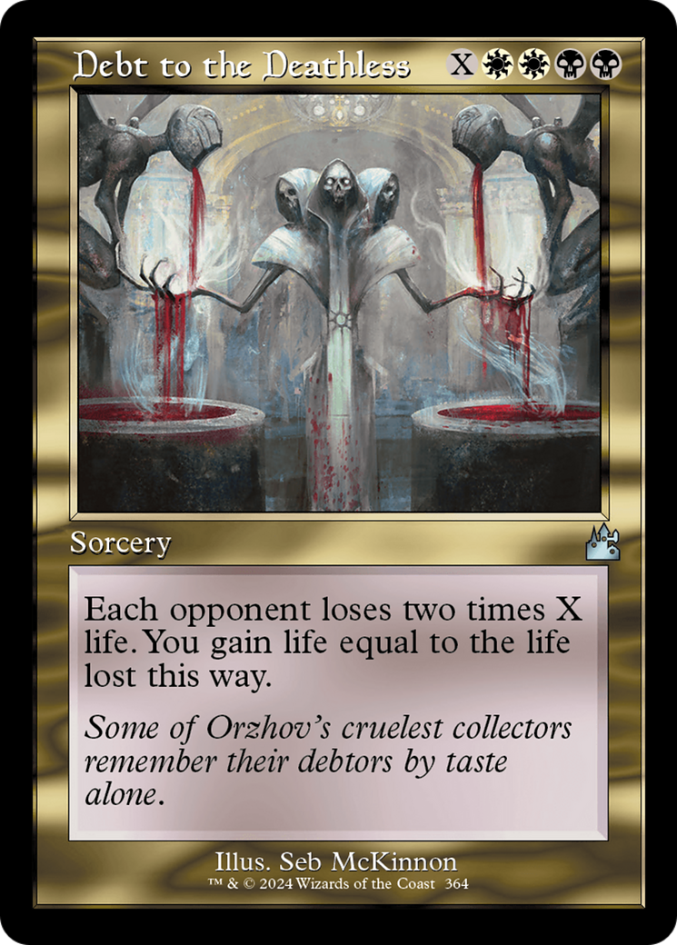 Debt to the Deathless (Retro Frame) [Ravnica Remastered] | Rook's Games and More