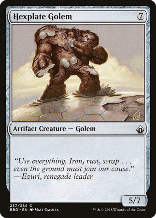 Hexplate Golem [Battlebond] | Rook's Games and More