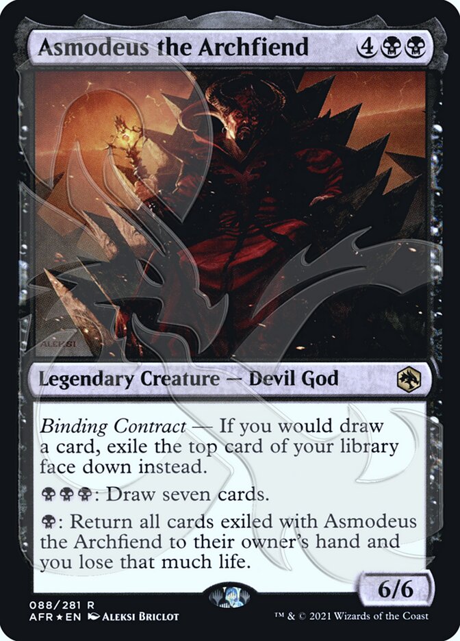 Asmodeus the Archfiend (Ampersand Promo) [Dungeons & Dragons: Adventures in the Forgotten Realms Promos] | Rook's Games and More