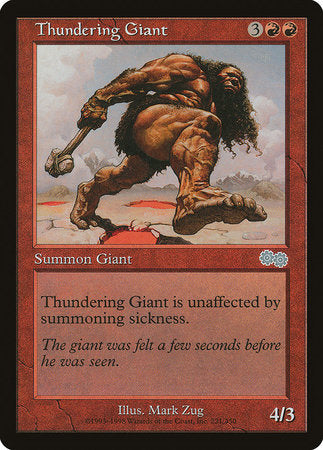 Thundering Giant [Urza's Saga] | Rook's Games and More