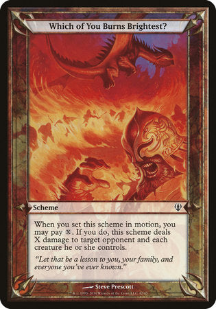 Which of You Burns Brightest? (Archenemy) [Archenemy Schemes] | Rook's Games and More
