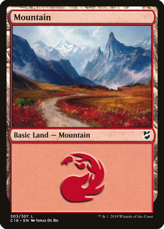 Mountain (303) [Commander 2018] | Rook's Games and More