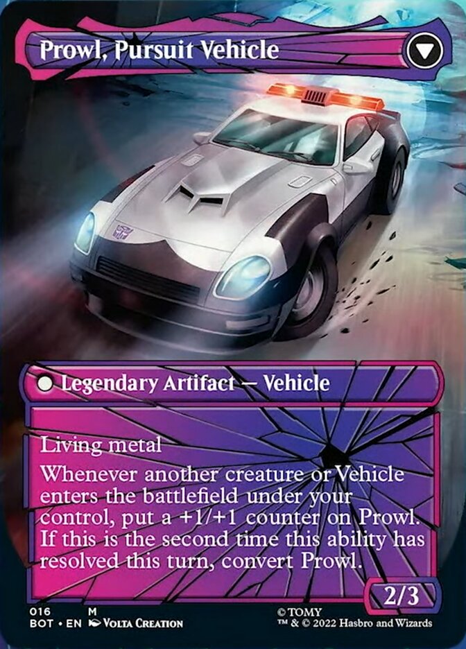 Prowl, Stoic Strategist // Prowl, Pursuit Vehicle (Shattered Glass) [Universes Beyond: Transformers] | Rook's Games and More