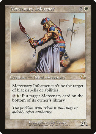 Mercenary Informer [Prophecy] | Rook's Games and More