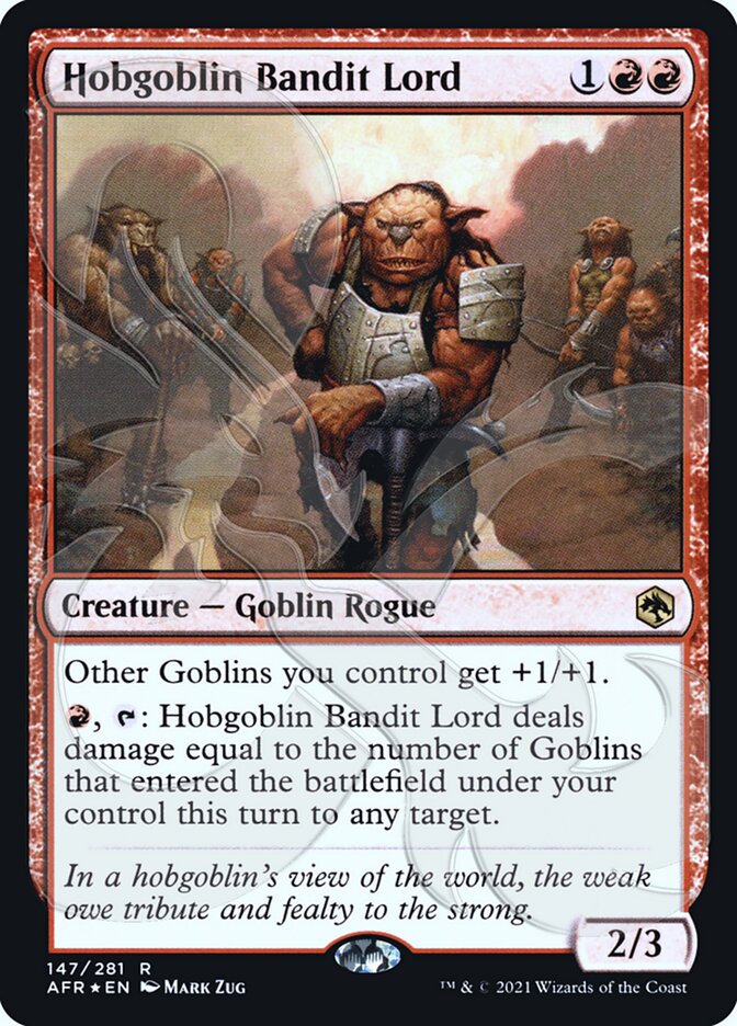 Hobgoblin Bandit Lord (Ampersand Promo) [Dungeons & Dragons: Adventures in the Forgotten Realms Promos] | Rook's Games and More