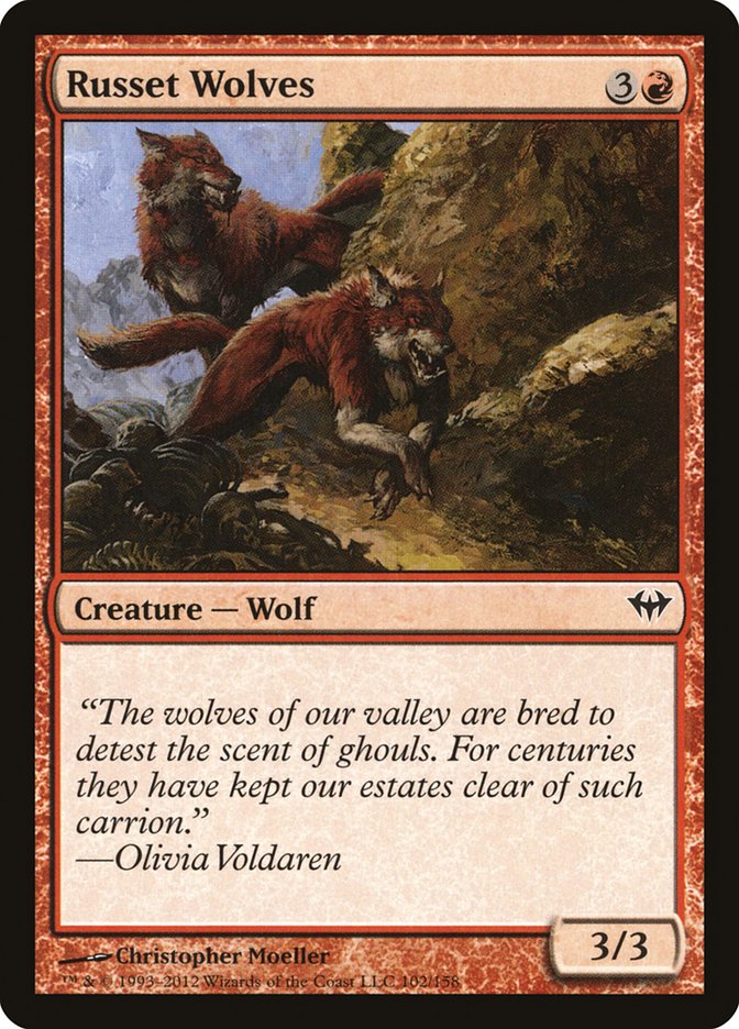 Russet Wolves [Dark Ascension] | Rook's Games and More