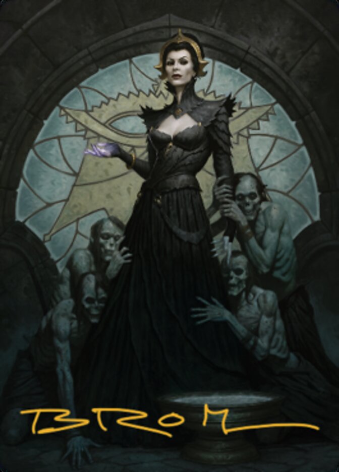 Liliana of the Veil Art Card (Gold-Stamped Signature) [Dominaria United Art Series] | Rook's Games and More