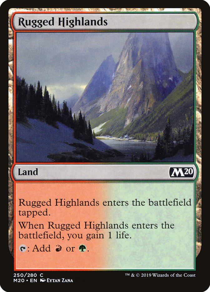 Rugged Highlands [Core Set 2020] | Rook's Games and More