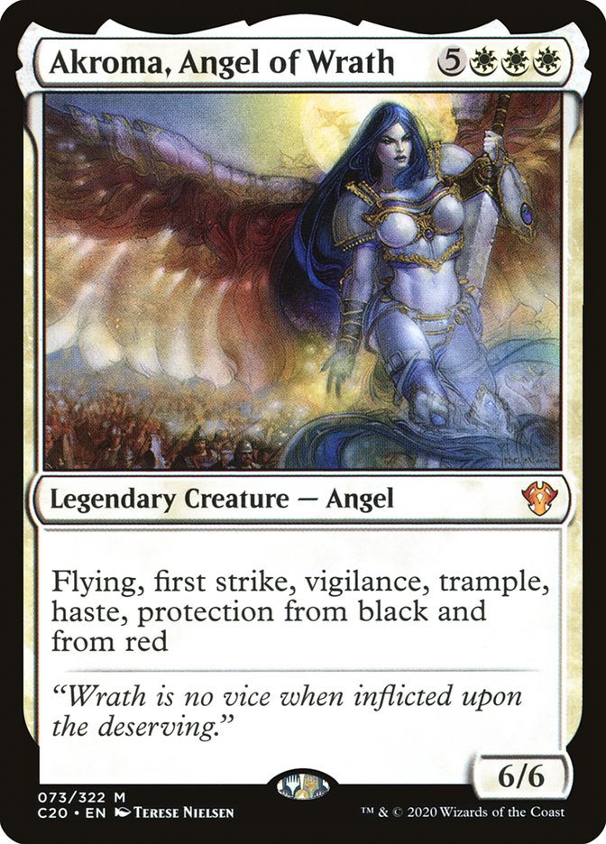 Akroma, Angel of Wrath [Commander 2020] | Rook's Games and More