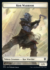 Kor Warrior // Wizard Double-sided Token [Commander Legends: Battle for Baldur's Gate Tokens] | Rook's Games and More
