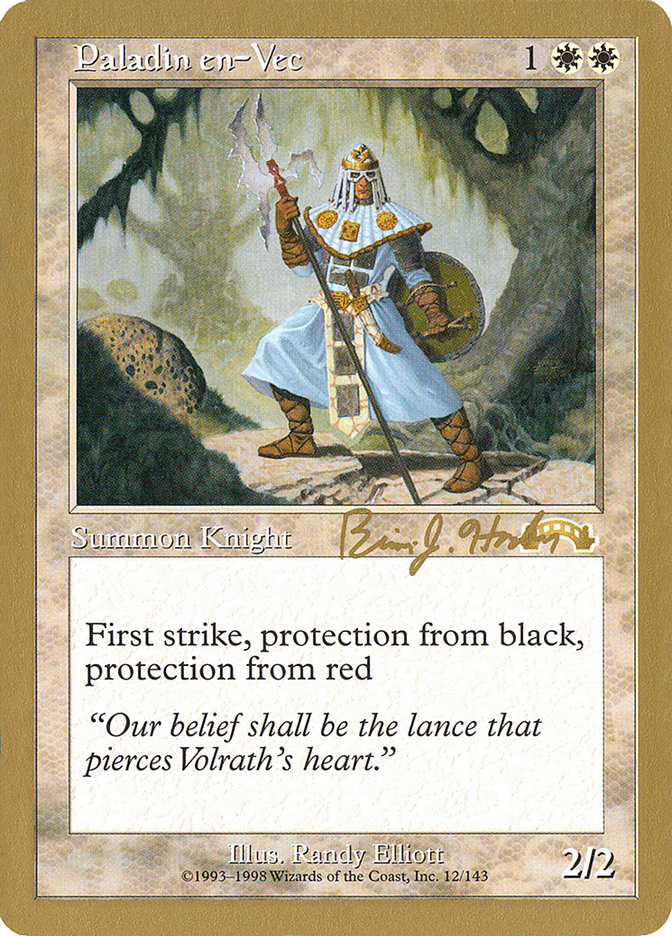 Paladin en-Vec (Brian Hacker) [World Championship Decks 1998] | Rook's Games and More