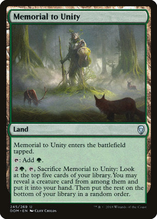 Memorial to Unity [Dominaria] | Rook's Games and More