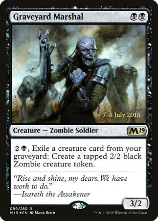 Graveyard Marshal [Core Set 2019 Promos] | Rook's Games and More