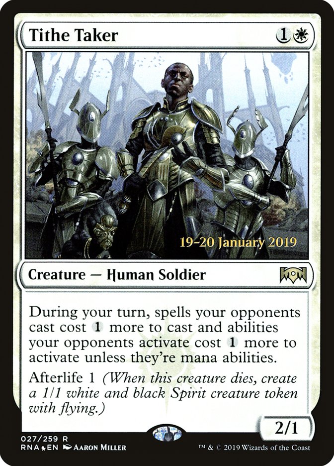 Tithe Taker [Ravnica Allegiance Prerelease Promos] | Rook's Games and More