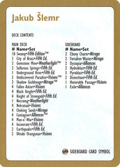 Jakub Šlemr Decklist [World Championship Decks 1997]