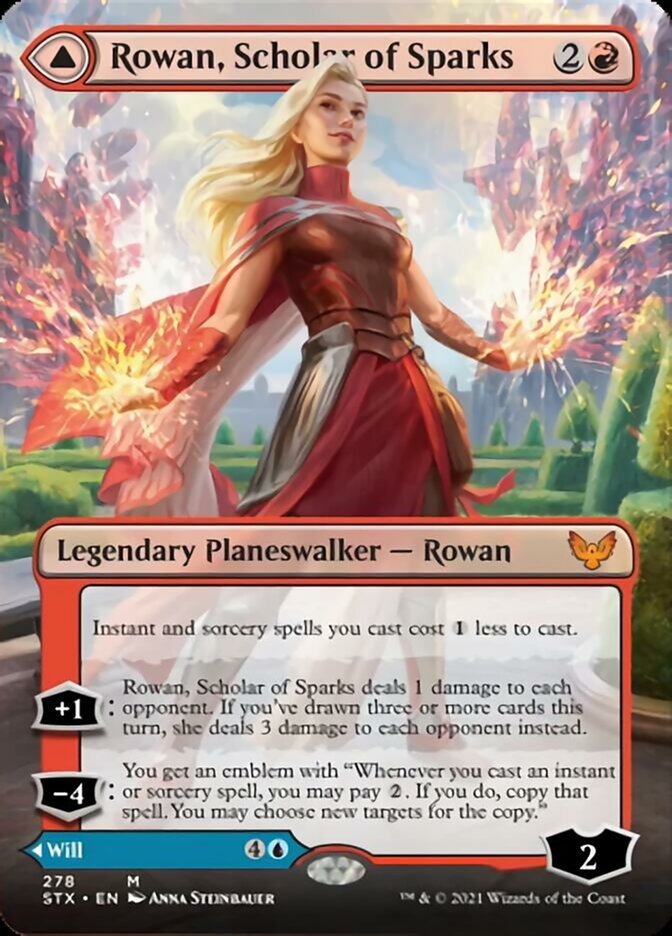 Rowan, Scholar of Sparks // Will, Scholar of Frost (Extended) [Strixhaven: School of Mages] | Rook's Games and More
