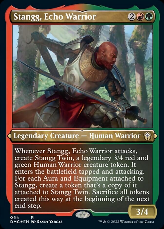 Stangg, Echo Warrior (Foil Etched) [Dominaria United Commander] | Rook's Games and More