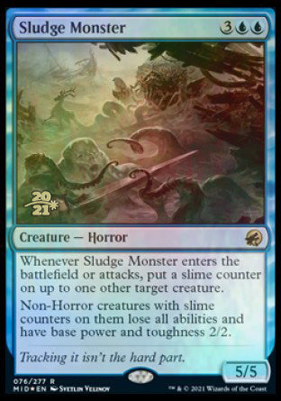 Sludge Monster [Innistrad: Midnight Hunt Prerelease Promos] | Rook's Games and More