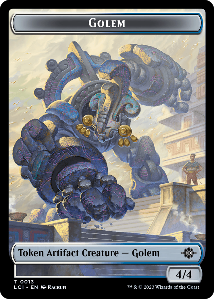 Treasure (0002) // Golem Double-Sided Token [Jurassic World Collection Tokens] | Rook's Games and More