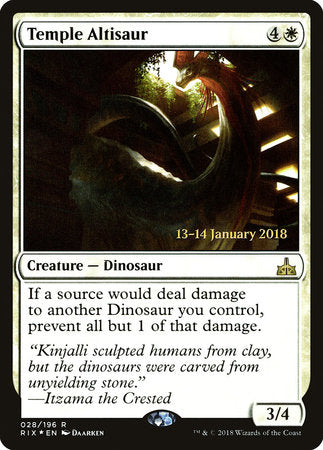 Temple Altisaur [Rivals of Ixalan Promos] | Rook's Games and More