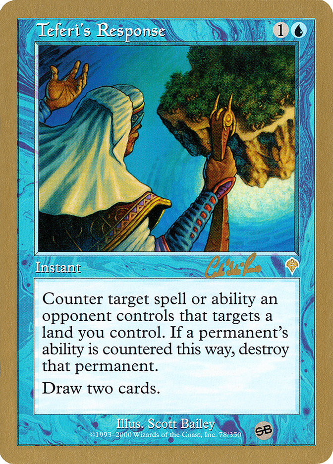 Teferi's Response (Carlos Romao) (SB) [World Championship Decks 2002] | Rook's Games and More