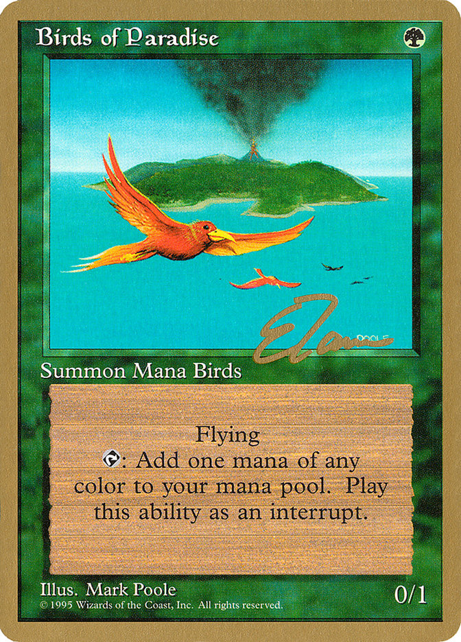 Birds of Paradise (Eric Tam) [Pro Tour Collector Set] | Rook's Games and More