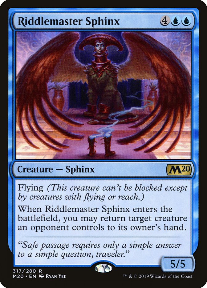 Riddlemaster Sphinx [Core Set 2020] | Rook's Games and More
