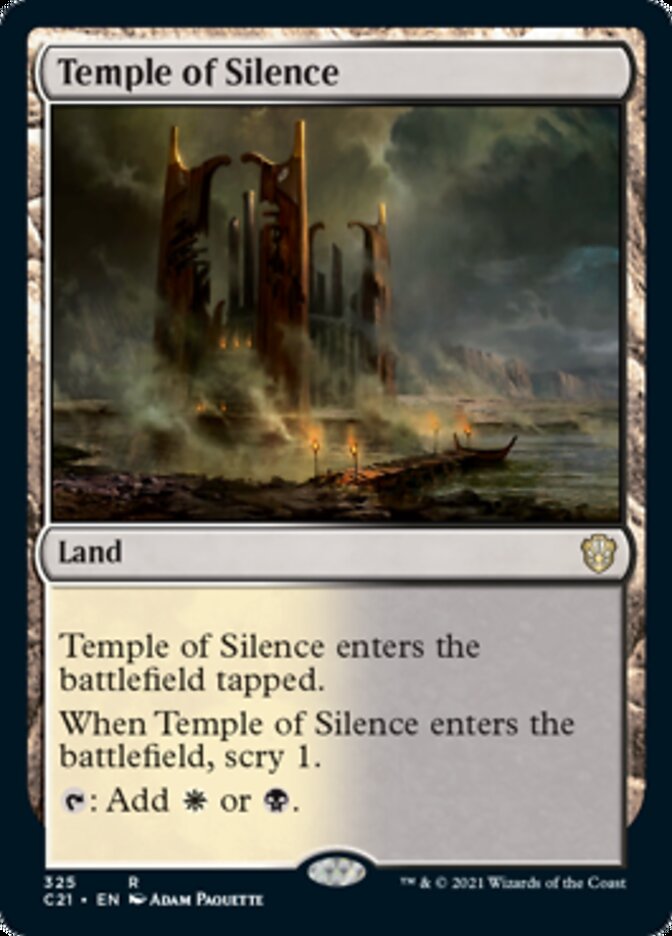Temple of Silence [Commander 2021] | Rook's Games and More