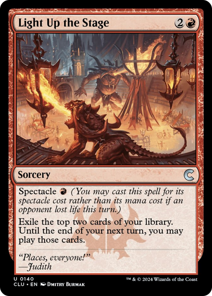 Light Up the Stage [Ravnica: Clue Edition] | Rook's Games and More