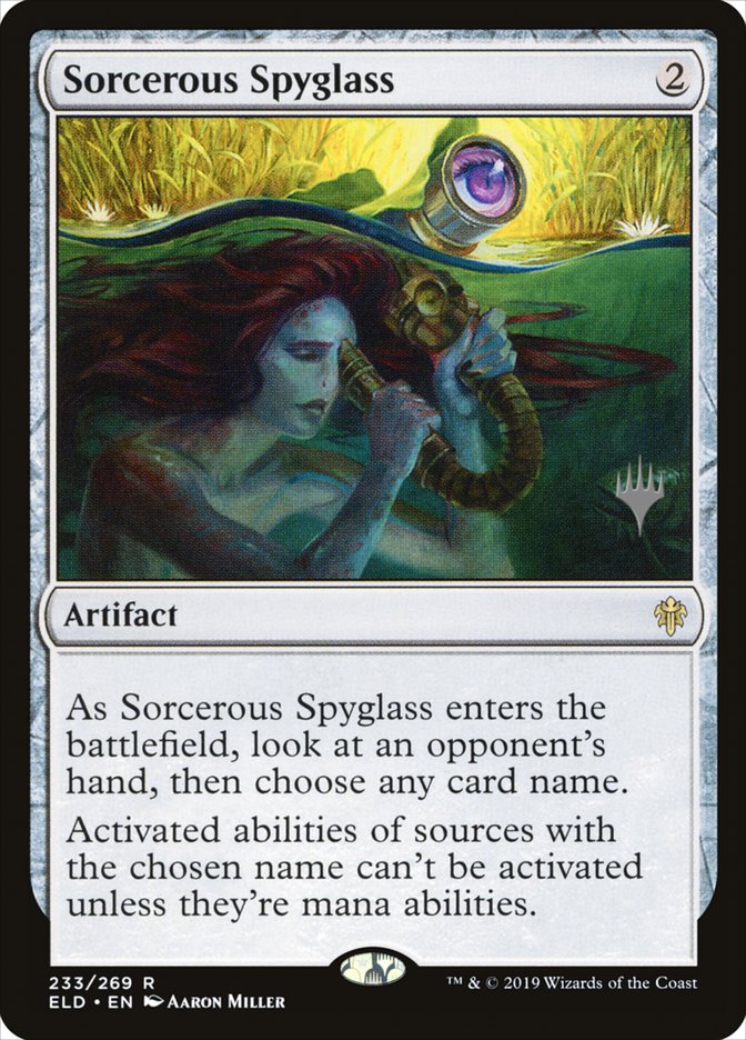 Sorcerous Spyglass (Promo Pack) [Throne of Eldraine Promos] | Rook's Games and More