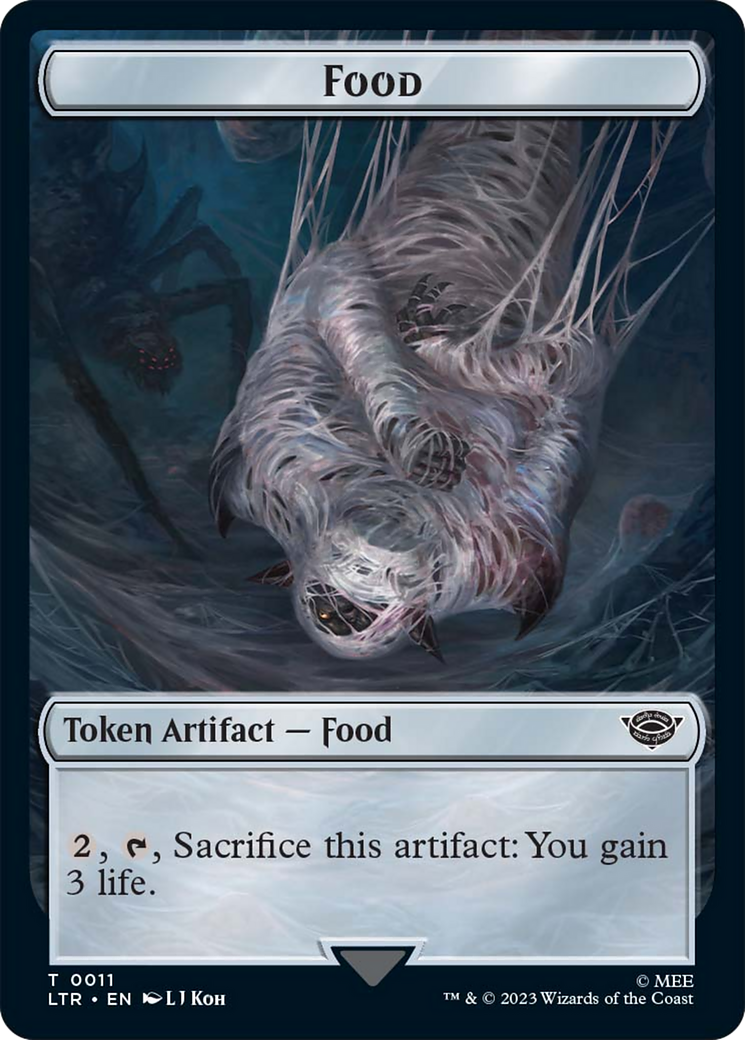 Food // Wraith Double-Sided Token [The Lord of the Rings: Tales of Middle-Earth Commander Tokens] | Rook's Games and More