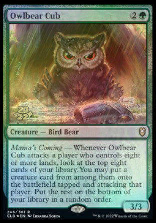 Owlbear Cub [Commander Legends: Battle for Baldur's Gate Prerelease Promos] | Rook's Games and More