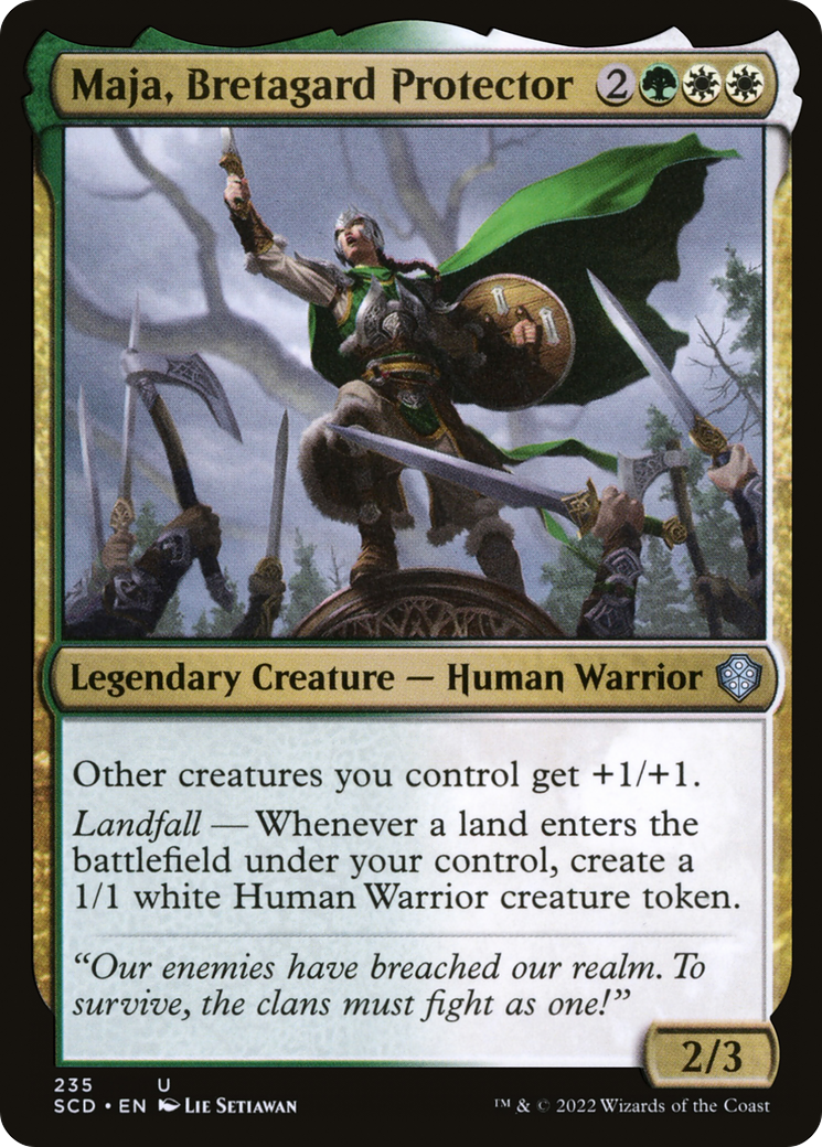 Maja, Bretagard Protector [Starter Commander Decks] | Rook's Games and More
