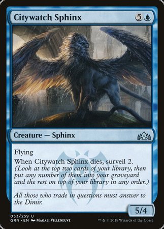 Citywatch Sphinx [Guilds of Ravnica] | Rook's Games and More