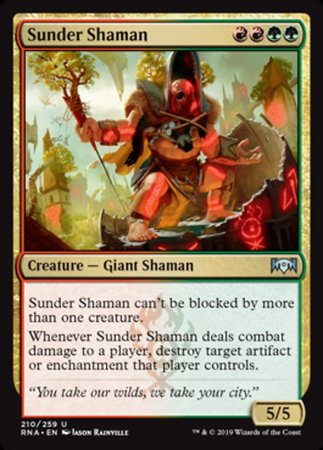 Sunder Shaman [Ravnica Allegiance] | Rook's Games and More