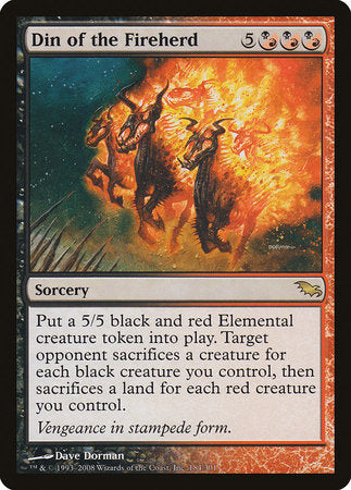 Din of the Fireherd [Shadowmoor] | Rook's Games and More