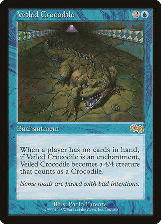 Veiled Crocodile [Urza's Saga] | Rook's Games and More