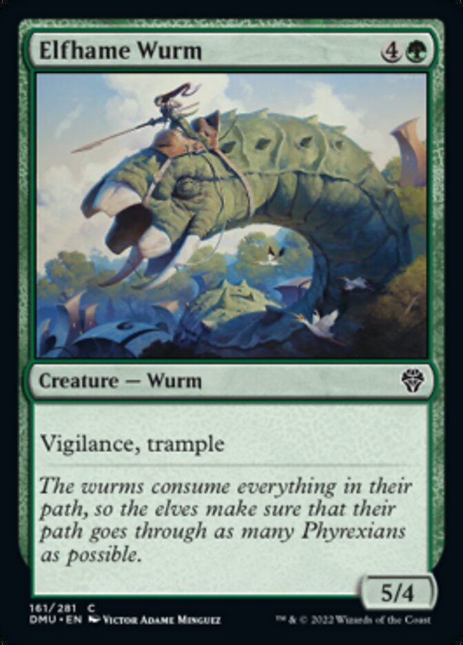 Elfhame Wurm [Dominaria United] | Rook's Games and More