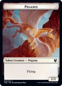 Pegasus // Satyr Double-sided Token [Theros Beyond Death Tokens] | Rook's Games and More