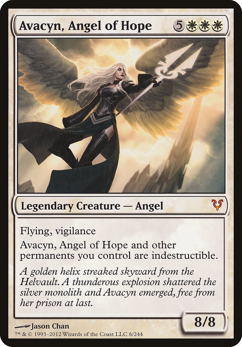 Avacyn, Angel of Hope (Oversized) [Open the Helvault] | Rook's Games and More