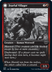 Fearful Villager // Fearsome Werewolf [Innistrad: Double Feature] | Rook's Games and More