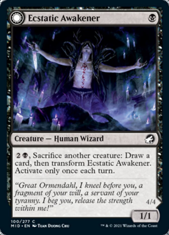Ecstatic Awakener // Awoken Demon [Innistrad: Midnight Hunt] | Rook's Games and More