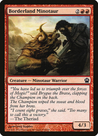 Borderland Minotaur [Theros] | Rook's Games and More
