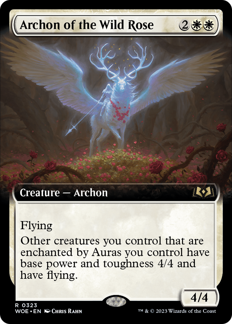 Archon of the Wild Rose (Extended Art) [Wilds of Eldraine] | Rook's Games and More