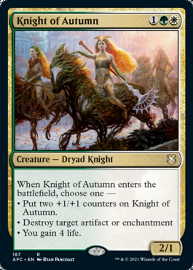 Knight of Autumn [Dungeons & Dragons: Adventures in the Forgotten Realms Commander] | Rook's Games and More